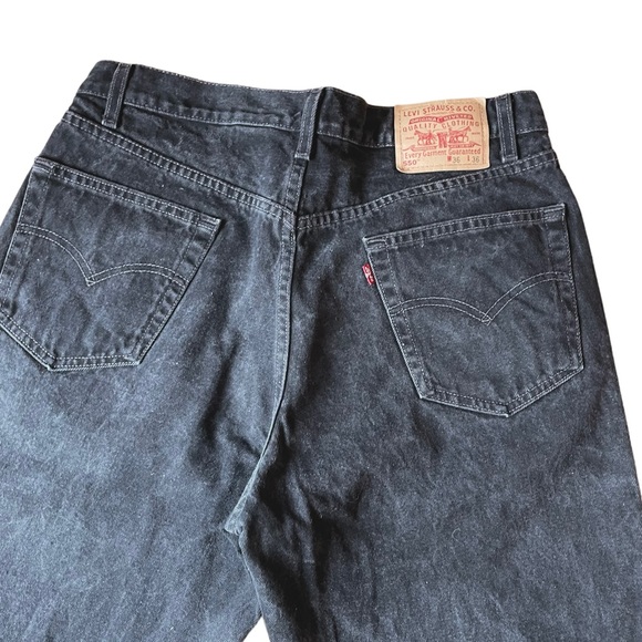 90s Levi’s 550 Dark Washed Denim - Picture 4 of 5
